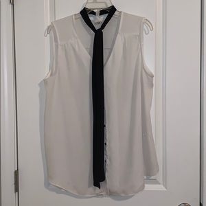 Button down tank with tie